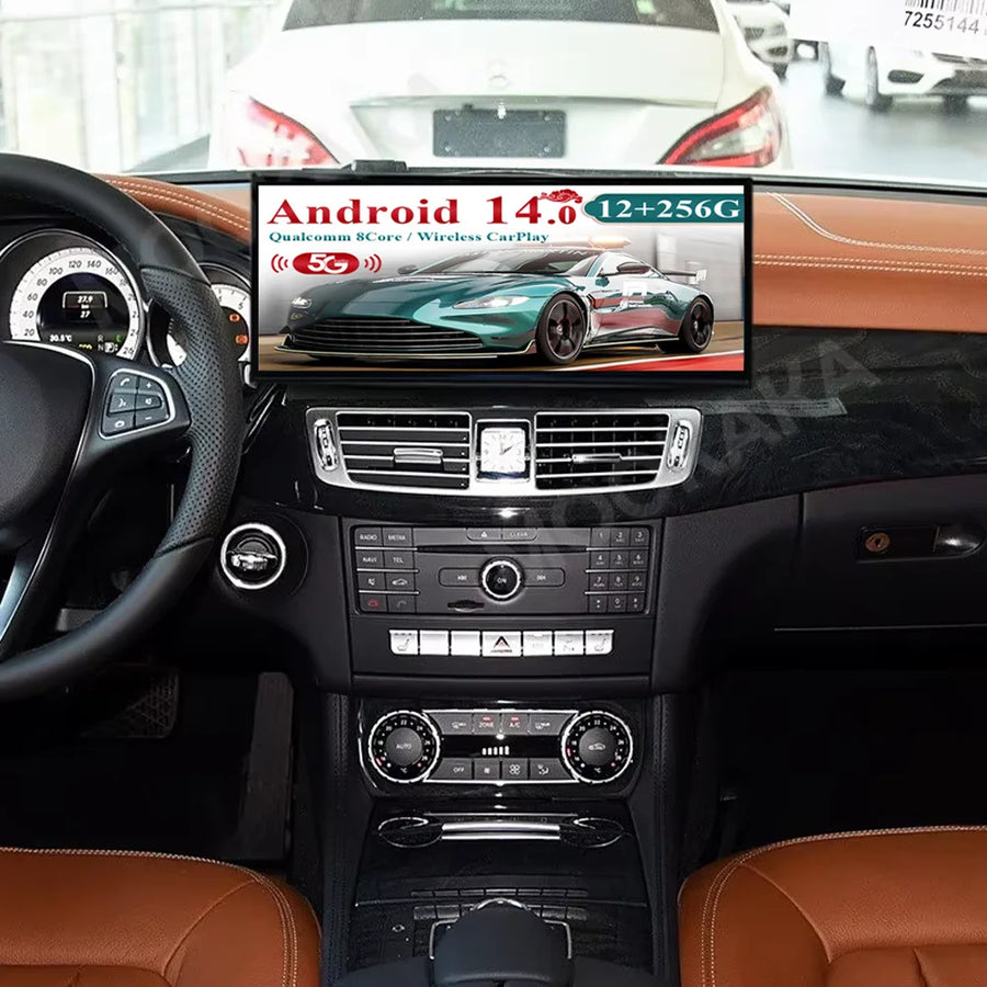 15.8 Inch Android 14 Multimedia Head Unit for Mercedes CLS 2016-2017 Android Head Unit Aotsr 12G256 and 360Camera Eight Core