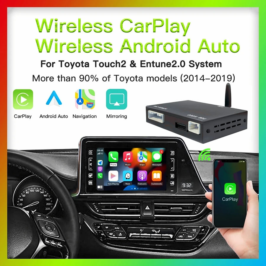 Wireless CarPlay Android Auto Retrofit for Toyota Entune 2.0 CarPlay Retrofit Module ANYFAR