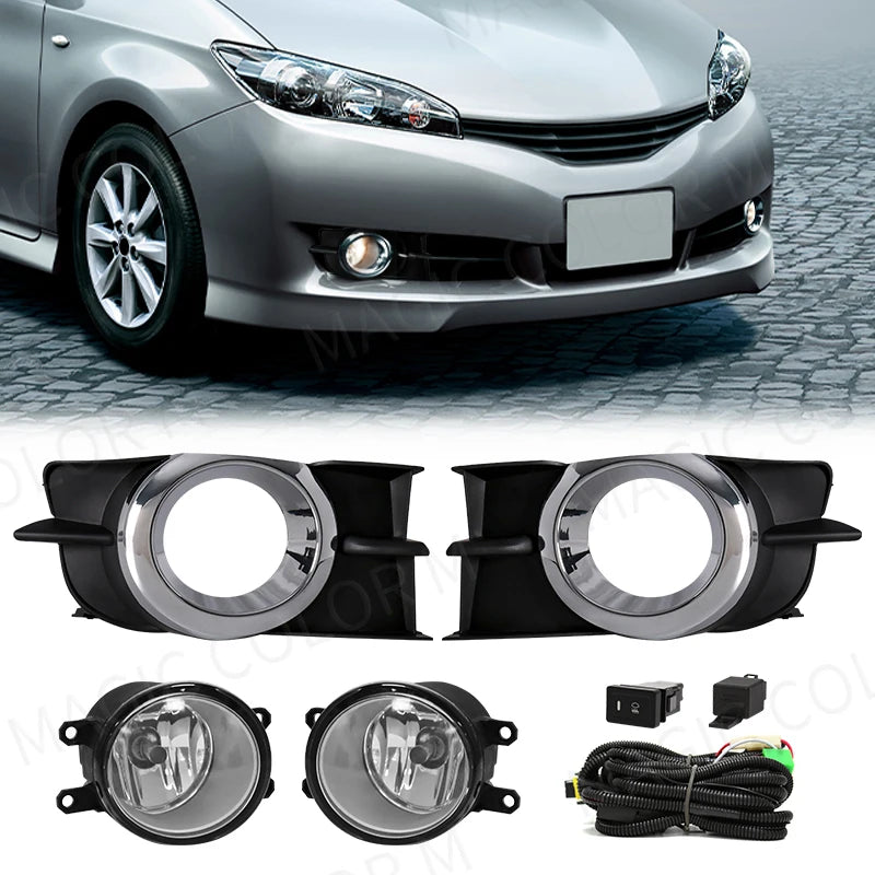 LED Fog Lights High Visibility for Toyota Wish 2009-2012 Car Interior Accessory MAGIC COLORM