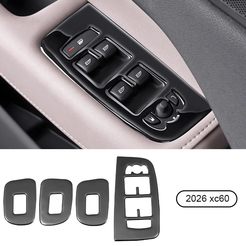 Gear Shift Panel Frame Trim for Volvo XC60 2026 Car Interior Accessory LINGLUYANG 2026 XC60