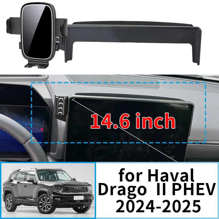 Smart Wireless Fast Charging Phone Holder for Haval Dargo II 2024-2025 Car Phone Holder CATUSIKI