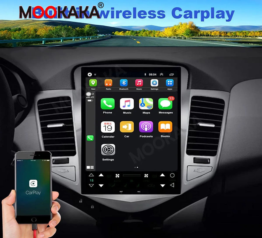 Android 13 Multimedia Navigation System for Chevrolet Cruze 2008-2012 Android Head Unit Aotsr 8G-128G DSP Carplay Eight Core