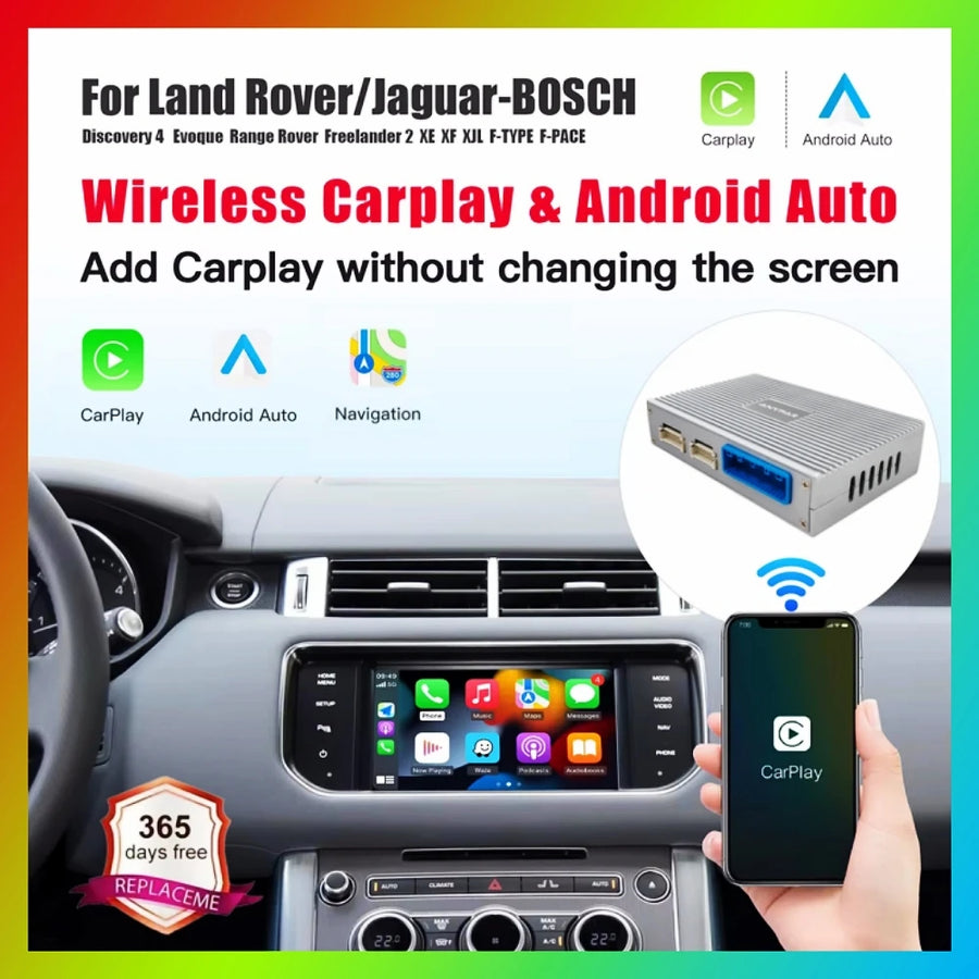 Wireless CarPlay Android Auto Retrofit for Land Rover Jaguar CarPlay Retrofit Module LEXXSON