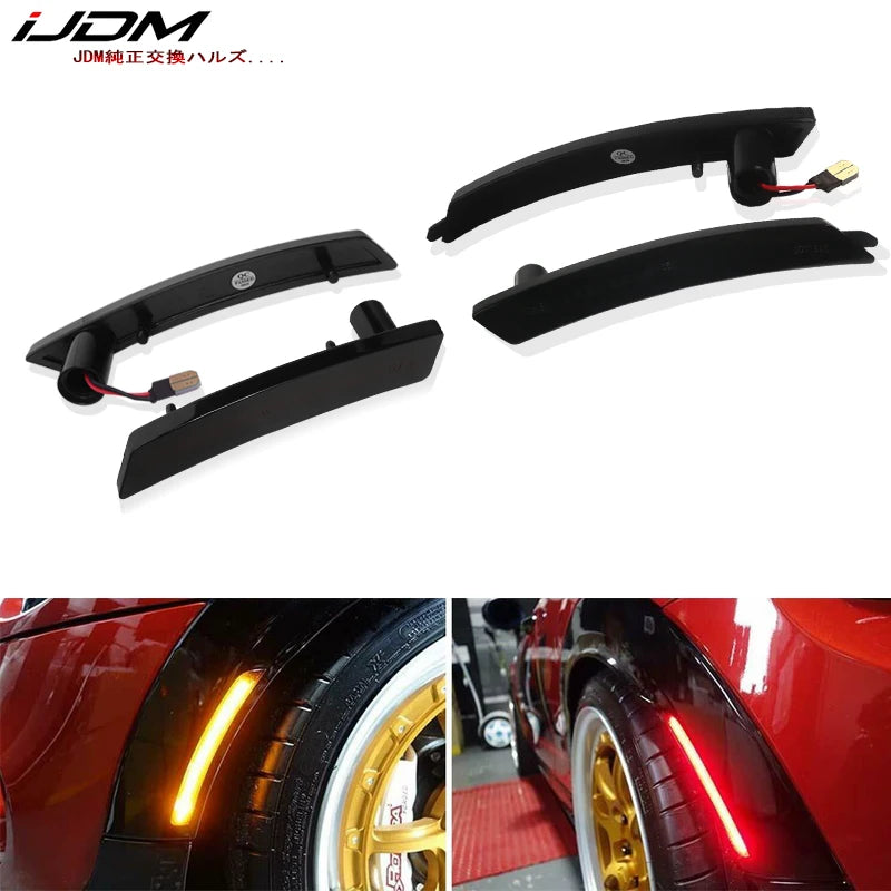 Smoked LED Side Marker Light for Mini Cooper R55-R61 LED Ambient Light iJDM