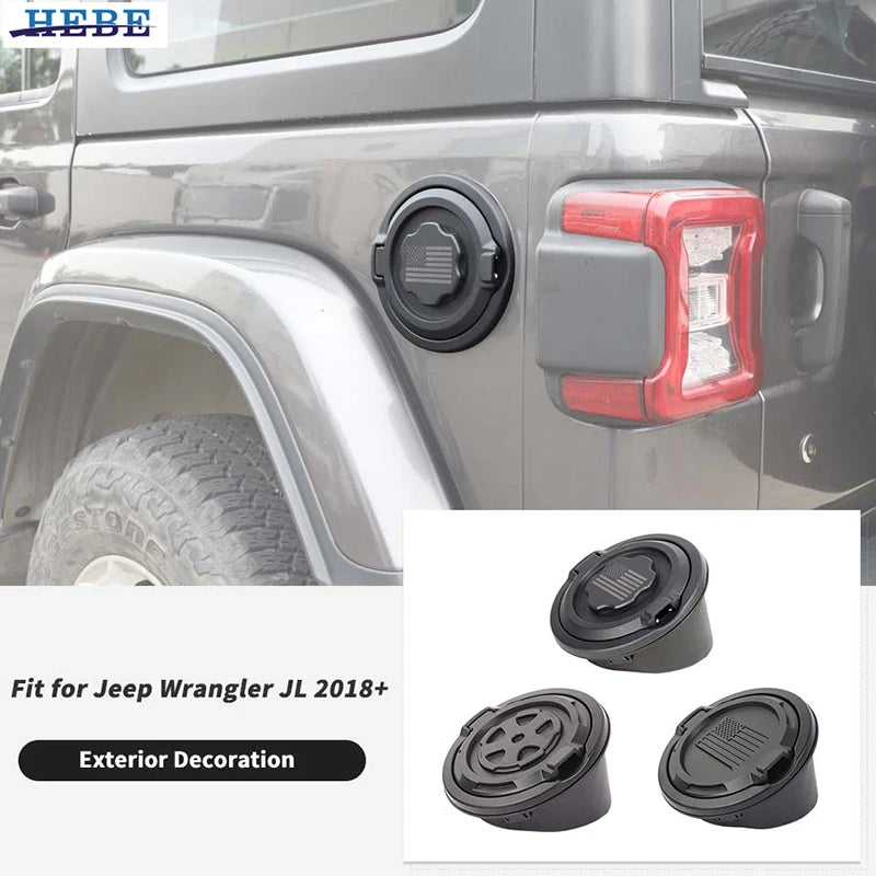 Fuel Tank Cap Aluminum Alloy for Jeep Wrangler JL 2018-2024 Car Interior Accessory HEBE