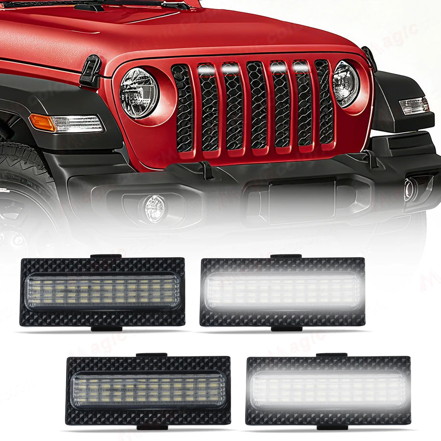 LED Grille Lights for Jeep Wrangler JL 2024 2025 LED Ambient Light MAGIC COLORM