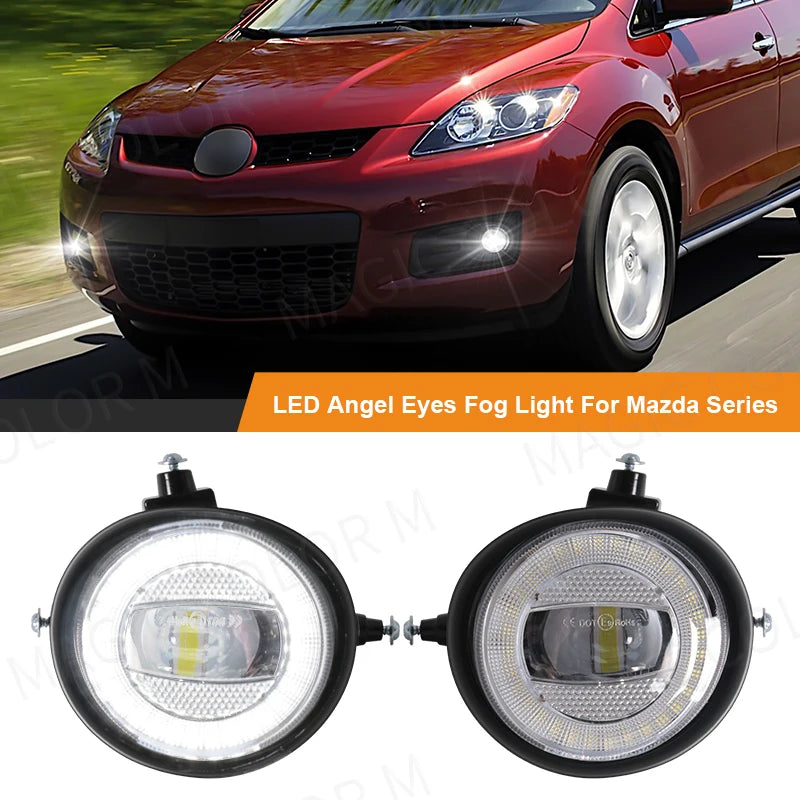 Fog Lights Headlight for Mazda 3 6 CX-5 CX-9 2004 LED Ambient Light MAGIC COLORM