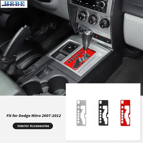 Gear Shift Panel Decoration Cover for Dodge Nitro 2007-2012 Car Interior Accessory HEBE