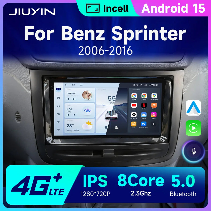 Android 15 Multimedia Head Unit for Mercedes Sprinter 2006–2016 Android Head Unit JIUYIN