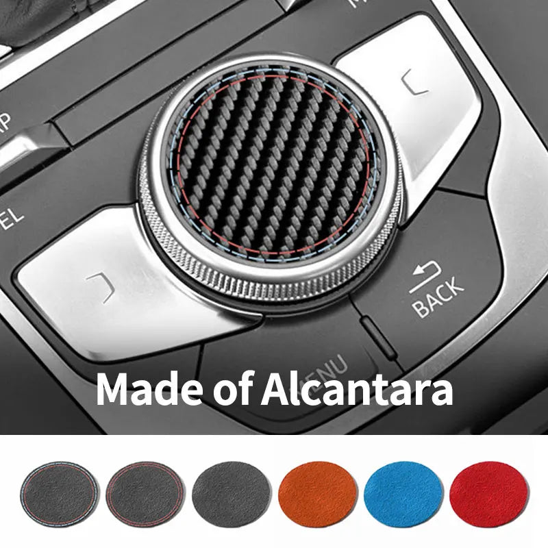 For Audi A3 S3 (2014-2019) Sport Car Multimedia Button Knob Cover Trim Sticker Anti Scratch Car Interior Accessory OEM