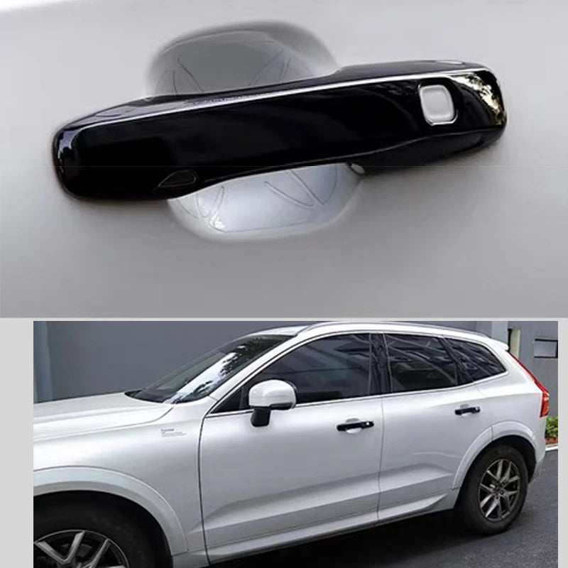 Door Handle Cover Black for Volvo XC60 2018-2024 Car Interior Accessory LINGLUYANG