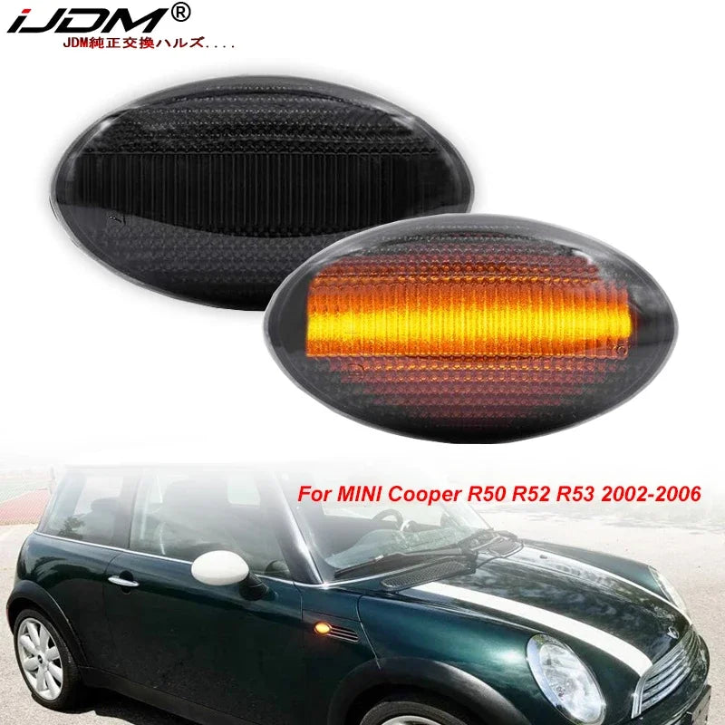 Dynamic LED Side Marker Light for MINI Cooper 2002-2006 Car Interior Accessory iJDM