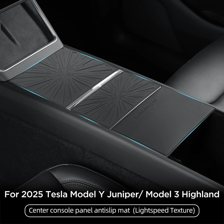 Smabee for Tesla Model Y Launch 2025 Juniper/Model 3 Highland Car Central Console Panel Antislip Mat Armrest Protection Pad C