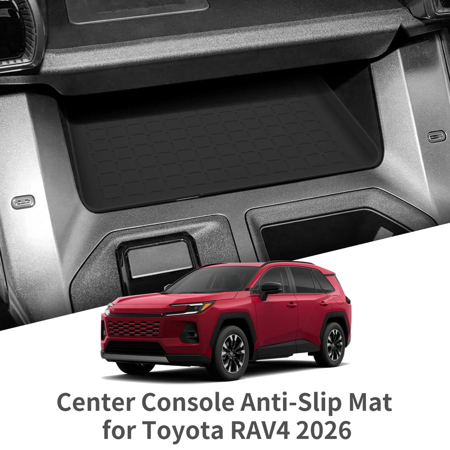 for Toyota RAV4 2026 (Left Rudder only) Car Anti Dirt Pad Mobile Wireless Charging Center Anti‑Slip Mat Accessiories Silicone