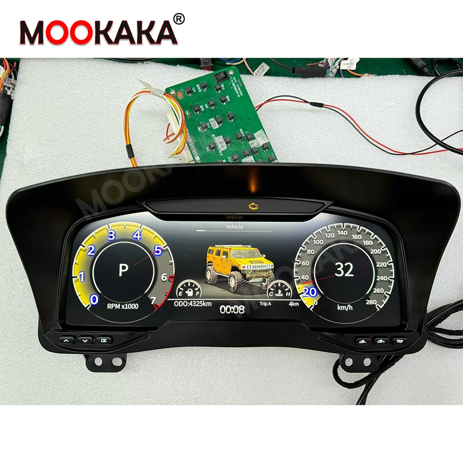 Digital LCD Instrument Cluster Display for Hummer H3 2005–2010 Android Head Unit Aotsr Digital Cluster Eight Core