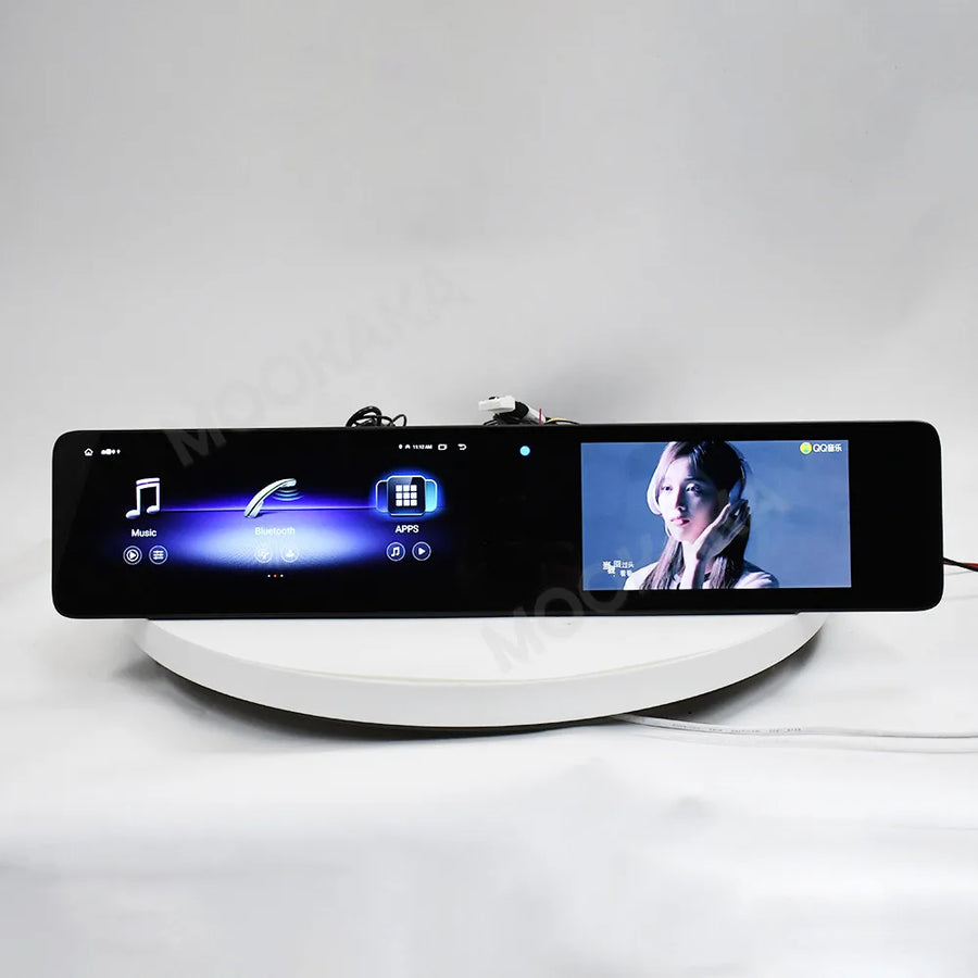 24.6" Dual Screen Android Head Unit for Mercedes E-Class 2013-2015 Android Head Unit Aotsr 8GB 128GB Eight Core