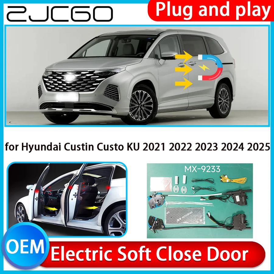 Automatic Electric Soft Close Door Kit for Hyundai Custin 2021–2025 Car Interior Accessory ZJCGO Default Title