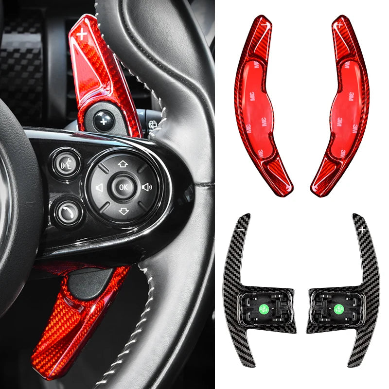 Shift Paddle Extension Carbon Fiber for Mini Cooper Car Interior Accessory GMUNI