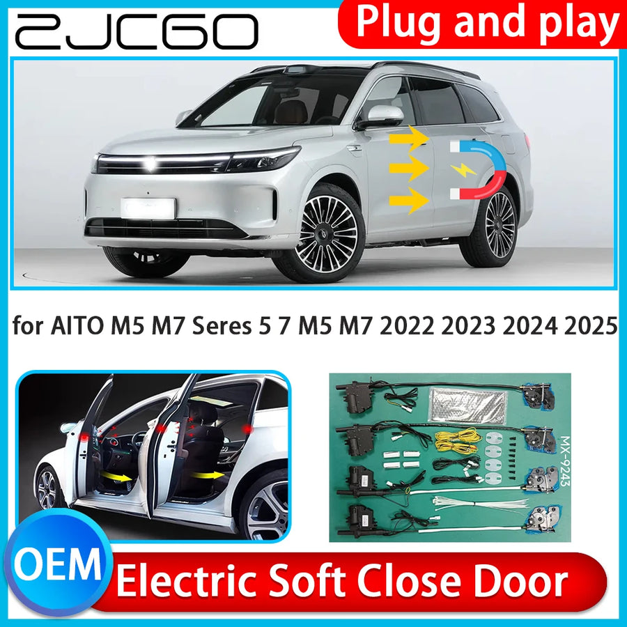 Electric Soft Close Door Kit for AITO and Seres Series Car Interior Accessory ZJCGO