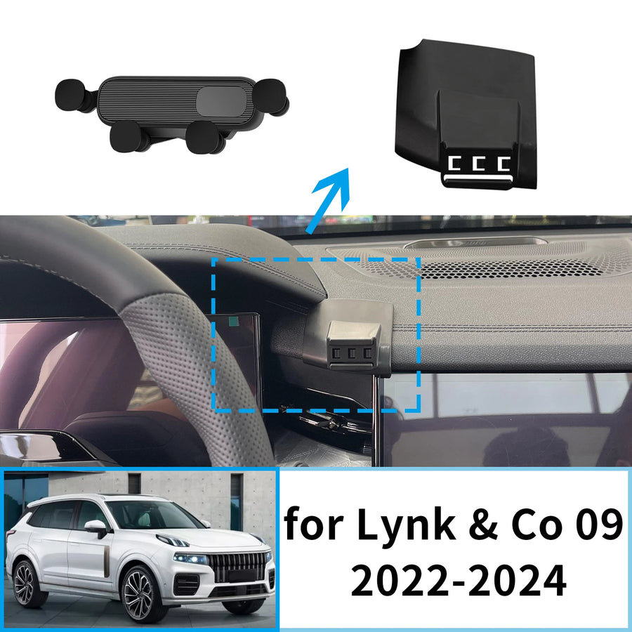 Screen Mount Wireless Charger for Lynk & Co 09 2022-2024 Car Phone Holder OEM