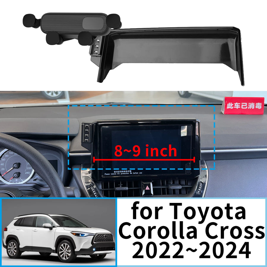 Stable Clip-On Magnetic Phone Holder for Corolla Cross 2022-2024 Car Phone Holder OEM
