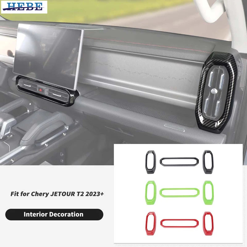 Center Console AC Vent Trim for Chery Jetour T2 Car Interior Accessory HEBE