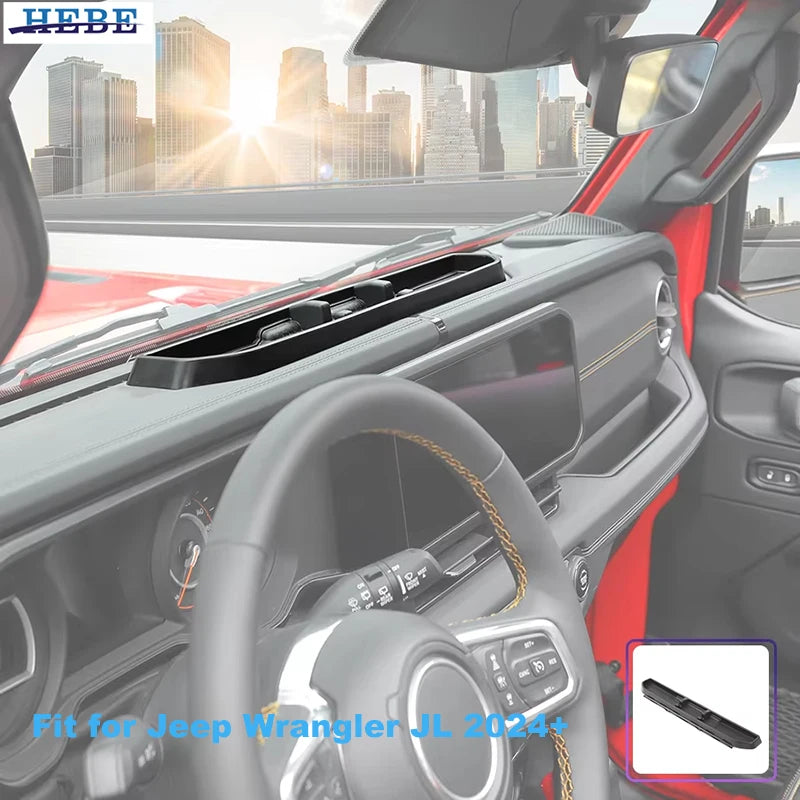 Center Console Storage Box for Jeep Wrangler JL 2024-2026 Car Interior Accessory HEBE
