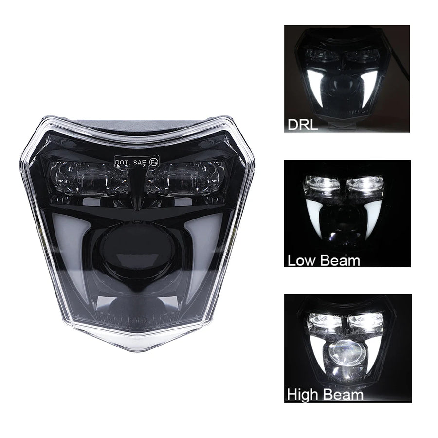 Newest Motorcycle Supermoto Motorcycle Headlamp Headlights For KTM EXC EXCF SXF SX XC XCW XC Dual sport motorcycles dirt bike