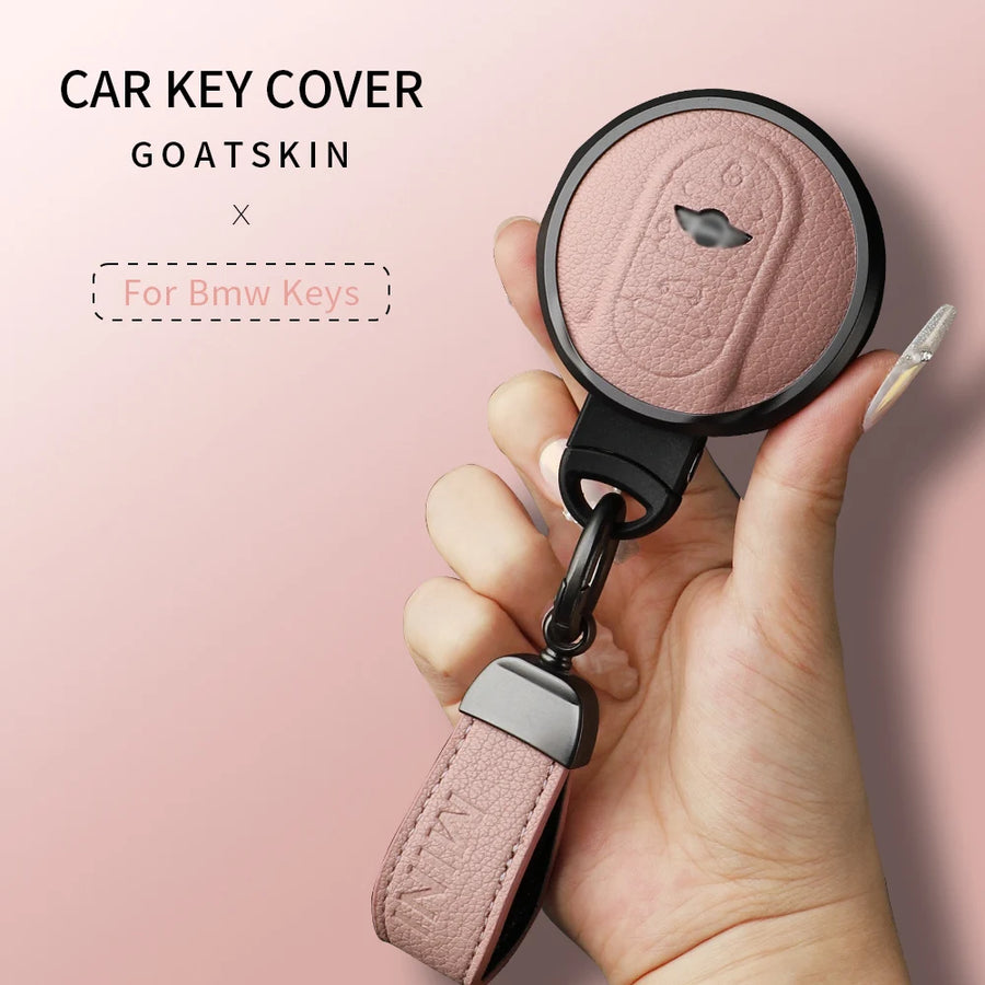 Metal and Leather Car Key Case Cover for Bmw Mini Car Key Case Cover OEM