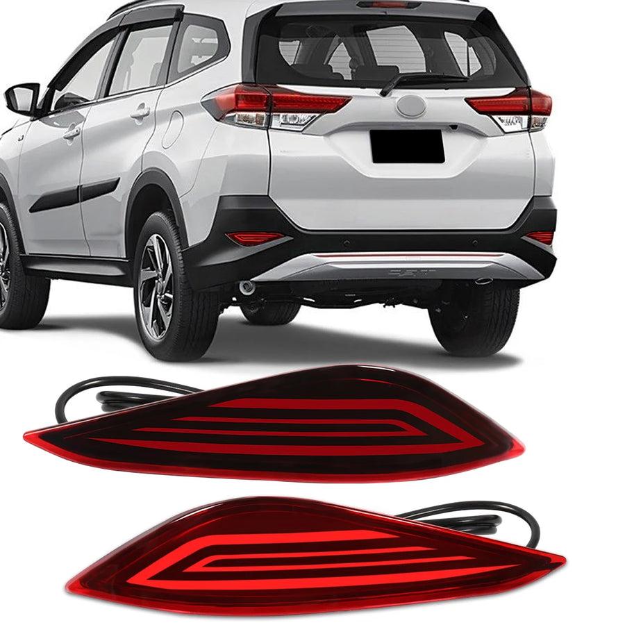 3-in-1 Rear Bumper Reflector Light for Toyota Rush Car Interior Accessory MAGIC COLORM Style B