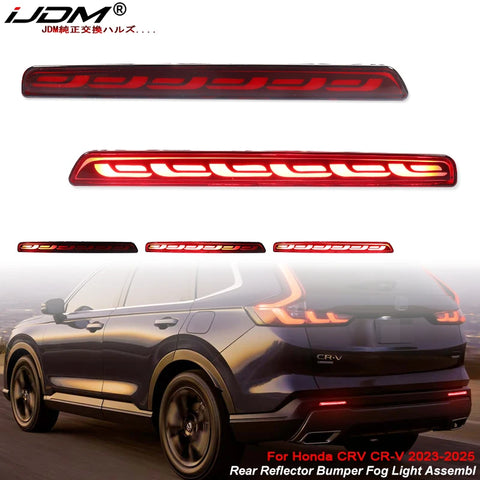 LED Rear Bumper Reflector Light for Honda CR-V 2023-2024 Car Interior Accessory iJDM
