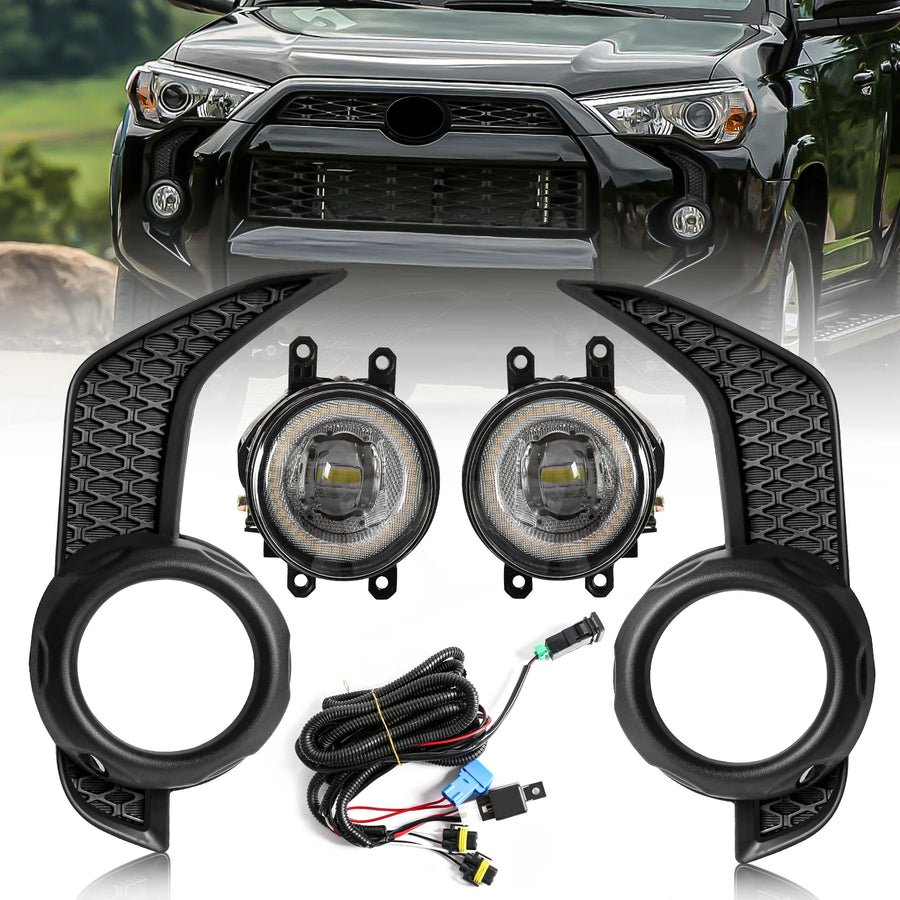 LED Fog Light DRL Assembly for Toyota 4Runner 2014-2021 LED Ambient Light MAGIC COLORM