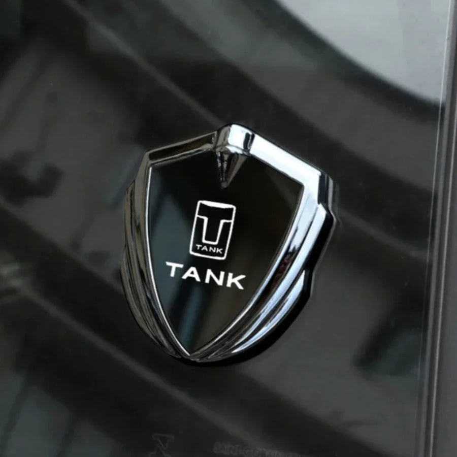 Car Sticker Shield Badge Emblem For Tank 300 500 TANK300 P5 Car 3D Metal Emblem Car Decal OEM