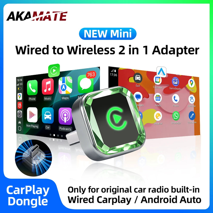 Wireless CarPlay Adapter for OEM Android Auto Cars CarPlay Adapter AKAMATE