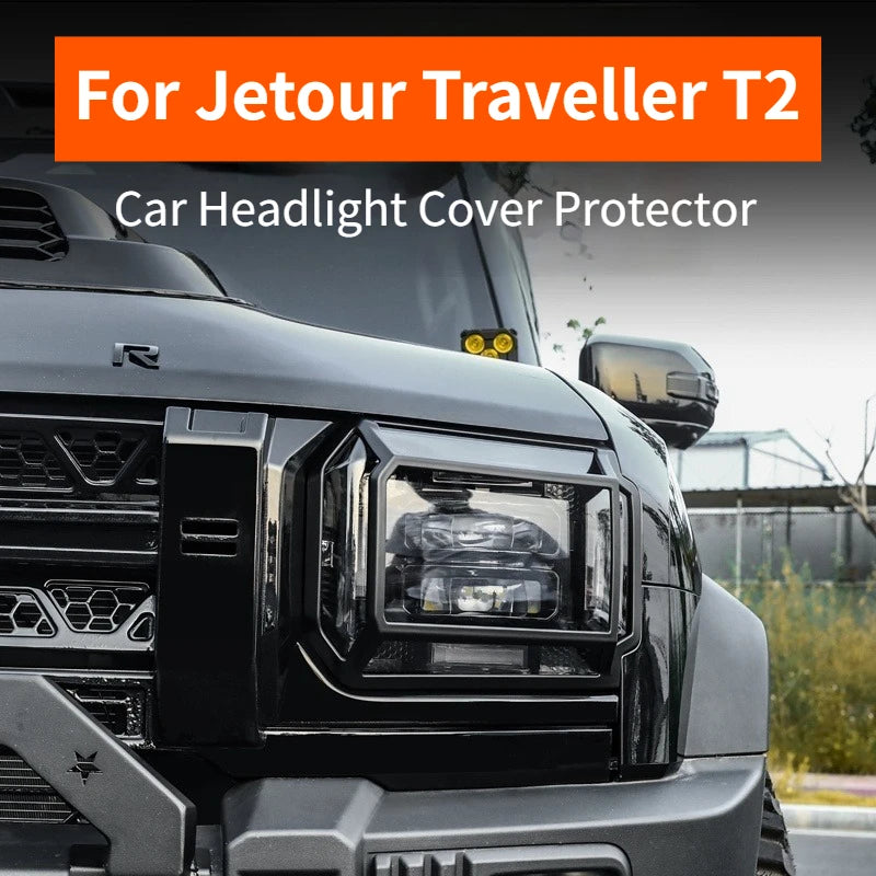 For Jetour Traveller T2 Car Headlight Cover Protector Scratch and impact Resistant Front Headlamp Protection Accessories Lamp