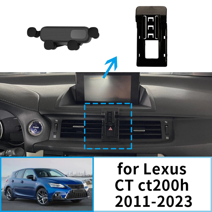 Smart Wireless Charging Phone Holder for Lexus CT200h 2011–2023 Car Phone Holder CATUSIKI