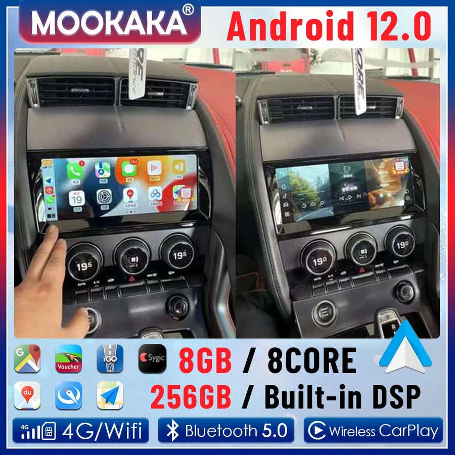10.25-Inch Android 13 Head Unit for Jaguar F-Type 2013–2019 Android Head Unit Aotsr