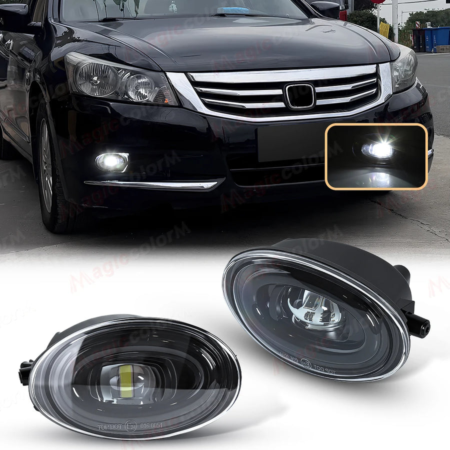 LED Fog Lamp with 2-in-1 DRL for Honda Accord 2008-2013 Car Interior Accessory MAGIC COLORM Only Fog