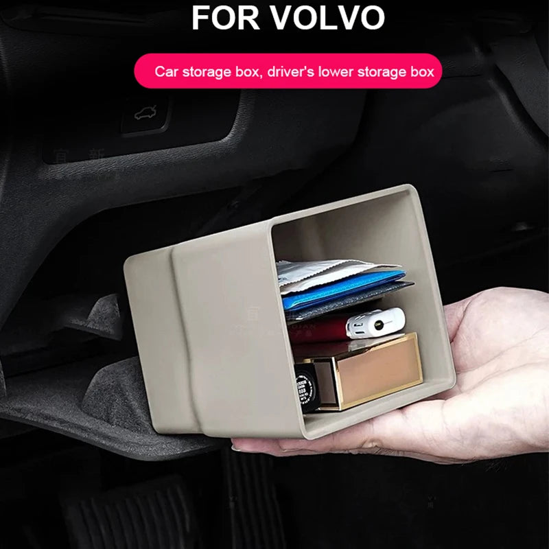 Driver Lower Storage Box for Volvo S90 XC90 V90 Car Interior Accessory LINGLUYANG