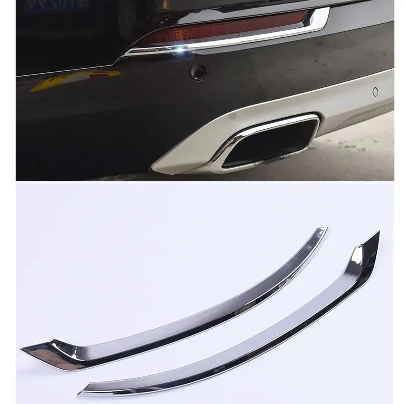 Chrome Rear Fog Lamp Trim for Volvo XC90 2015-2025 Car Interior Accessory LINGLUYANG