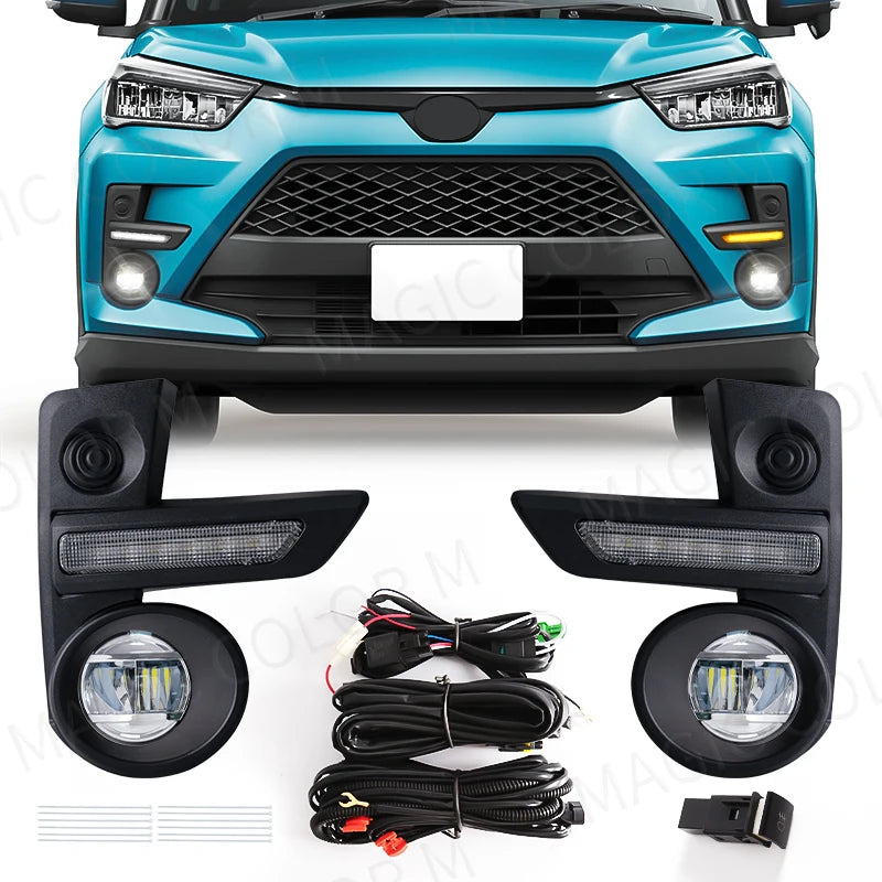 LED Fog Lamps DRL Kit for Toyota Raize 2020-2022 Car Interior Accessory MAGIC COLORM