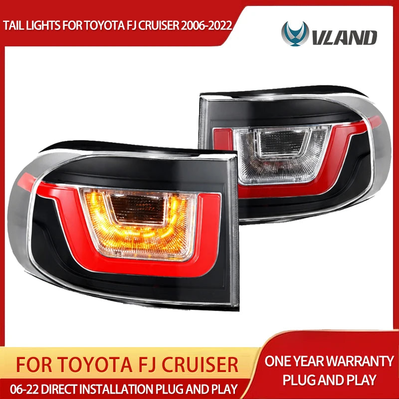 LED Tail Lights Clear Lens for Toyota FJ Cruiser Car Interior Accessory Vland