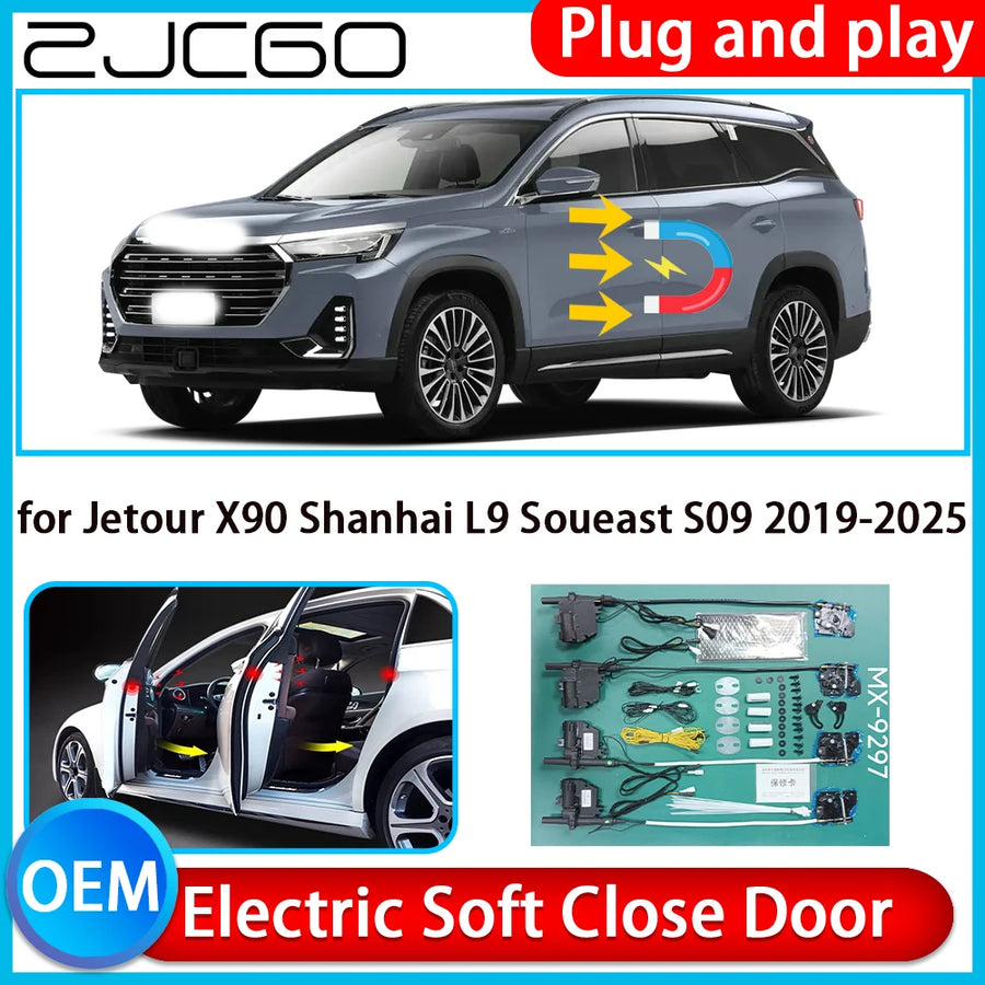 Electric Soft Close Door Kit for Jetour X90 Shanhai L9 2019–2025 Car Interior Accessory ZJCGO Default Title