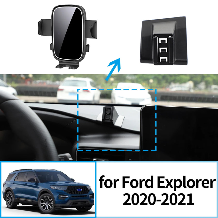 Stable Screen-Mount Phone Holder for Ford Explorer 2020–2021 Car Phone Holder CATUSIKI
