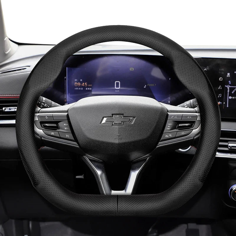 Ultra-Thin Breathable Leather Wheel Cover for Chevrolet Car Interior Accessory Hocasen