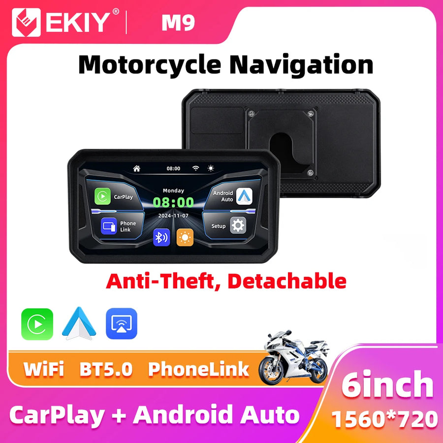 Android Head Unit GPS Display for Motorcycles Universal Android Head Unit EKIY