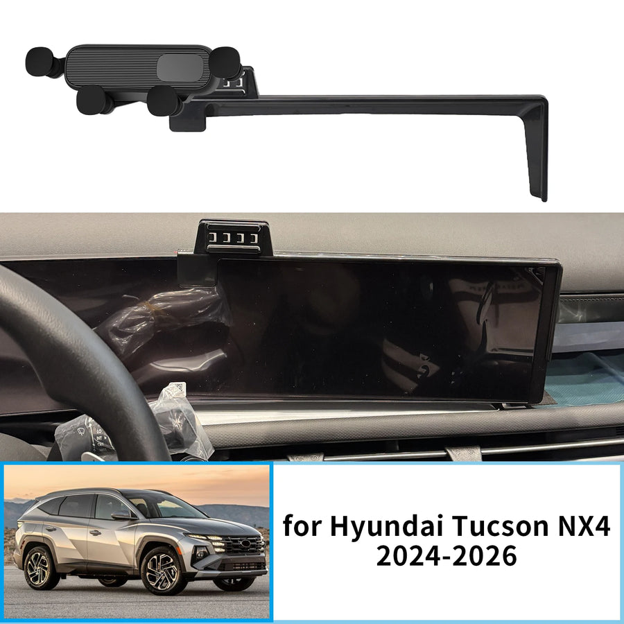 Smart Wireless Charging Phone Holder for Hyundai Tucson 2024-2026 Car Phone Holder OEM