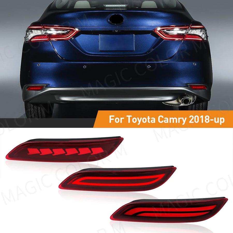 LED Bumper Reflector Signal for Toyota Camry 2018-2025 LED Ambient Light MAGIC COLORM