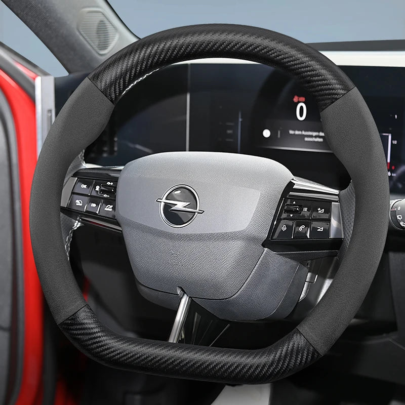 Suede Matte Carbon Fiber Cover for Opel Astra Insignia Car Interior Accessory Hocasen