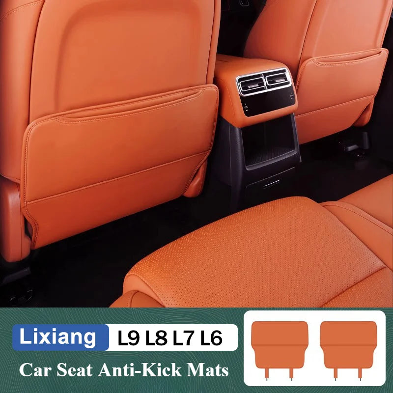 For Li Lixiang L6 L9 L8 L7 ideal Car Rear Seat Anti Kick Mats 2nd Row Seat Back Protection Mats Car Protection Accessories Ca